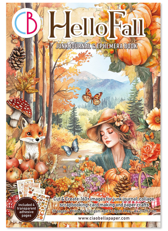 Hello Fall Junk Journal & Ephemera Book